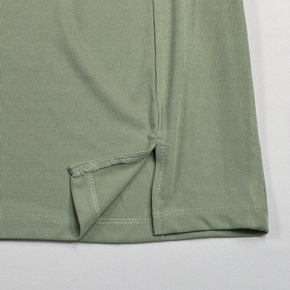 Princess Polly Sleeveless Mini Dress Womens Size 4 Green Stretchy Ruched Top - Picture 8 of 9